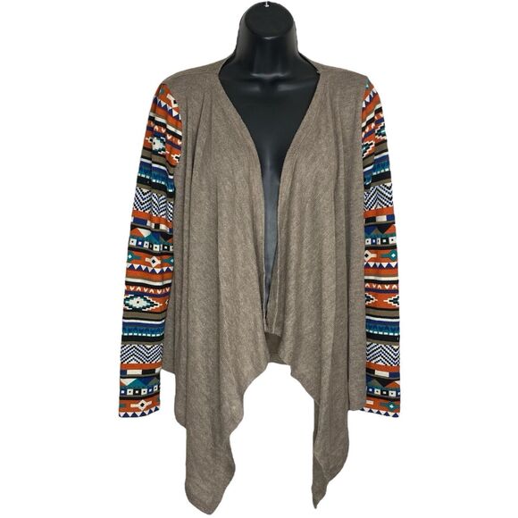 Flying Tomato Cardigan Sweater Womens S Boho Aztec Southwestern Open Tribal Cozy - Picture 1 of 9